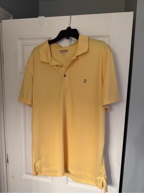Izod Yellow Golf Polo Shirt